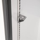 Schmaler Getränkekühlschrank mit LED-Beleuchtung - 300 Liter, mit Glastür