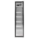Schmaler Getränkekühlschrank mit LED-Beleuchtung - 300 Liter, mit Glastür