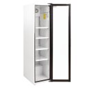 Schmaler Getränkekühlschrank mit LED-Beleuchtung - 300 Liter, mit Glastür