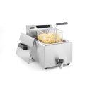 Fritteuse 8 Liter mit Ablasshahn - Tischgerät, 3,5...