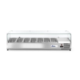 Arktic Aufsatzkühlung mit Glasfront - 7x GN 1/3, 1605x420x(h)460 mm, Edelstahl