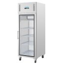 Gastro Kühlschrank mit 600 Liter - 1 Glastür, Umluft, mobil