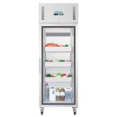 Gastro Kühlschrank mit 600 Liter - 1 Glastür, Umluft, mobil