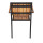 Bolero Stahl- und Akazienholzstühle mit Armlehnen, 4 Stück