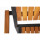 Bolero Stahl- und Akazienholzstühle mit Armlehnen, 4 Stück