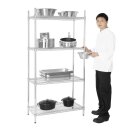 Vogue Vorratsregal aus Metall mit verstellbaren Einlegeböden 915x1853x460mm