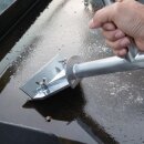 Jantex Grillscharber mit austauschbarem Messer - Edelstahl, Handstütze