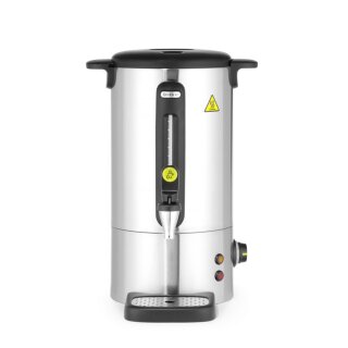 HENDI Heißwasserspender 9L – Kleiner Edelstahl-Kessel mit Zapfhahn für Glühwein