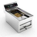 Gastro Fritteuse 12 Liter - Tishmodell, 400 V, Edelstahl