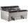 Combisteel Elektro Fritteuse 2x10L – Doppel-Tischgerät aus Edelstahl, 400V