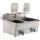 Combisteel Elektro Fritteuse 2x10L – Doppel-Tischgerät aus Edelstahl, 400V