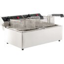Combisteel Tischfritteuse 2x 6 Liter - Edelstahl, 230 V
