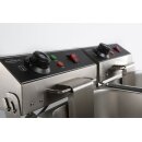 Combisteel Tischfritteuse 2x 6 Liter - Edelstahl, 230 V