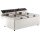 Combisteel Tischfritteuse 2x 6 Liter - Edelstahl, 230 V