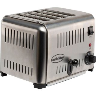 Toaster aus Edelstahl mit 4 Schlitzen