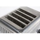 Toaster aus Edelstahl mit 4 Schlitzen