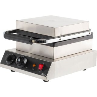 Gastro Waffeleisen für Brüsseler Waffeln - 2 Waffeln gleichtzeitig backen, Antihaftplatten