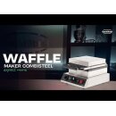 Gastro Waffeleisen für Brüsseler Waffeln - 2 Waffeln gleichtzeitig backen, Antihaftplatten