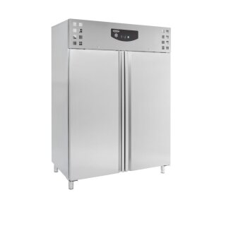 Gewerbe Kühlschrank 1410 Liter - mit Umluftkühlung,  2-türig, Edelstahl