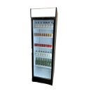 Gastro-Getränkekühlschrank mit Werbetafel- mit LED-Beleuchtung, 217 Flaschen, abschließbar