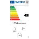 Gastro Glastürkühlschrank mit Werbetafel - 382 Liter, LED-Beleuchtung, abschließbar
