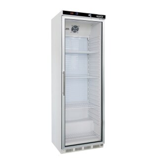 COMBISTEEL Glastürkühlschrank HR400 - 350 Litrer, mit Umluft, abschließbar