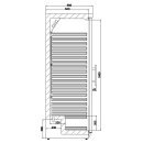 Gewerbe-Umluftkühlschrank HR600 570 Liter -...