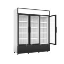 Gastro-Kühlschrank mit 3 Glastüren - 1065...