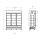 Glaskühlschrank mit Werbetafel 1065 Liter, 3 Türen