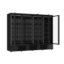Großer Kühlschrank mit 4 Glastüren und 10...