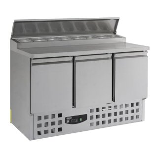 Edelstahl Saladette für 8x 1/6 GN mit Deckel