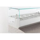 Aufsatzkühlvitrine für Pizzatische 4x 1/3 GN
