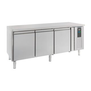 Combisteel Bäckerei Kühltisch 202 cm – 3 Türen, 635L, für 60x40 cm Bleche