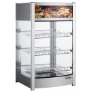Gastro Wärmevitrine mit 3 Rosten, Edelstahl