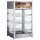 Gastro Wärmevitrine mit 3 Rosten, Edelstahl