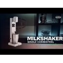 Combisteel Milchshaker Einzel 1 Liter - 2 Geschwindigkeitsstufen, Edelstahl, 0,08 kW