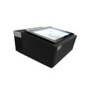 Combisteel Tischmodell Speiseeisvitrine Schwarz Öffnet Auf Der Kundenseite