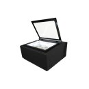 Combisteel Tischmodell Speiseeisvitrine Schwarz Öffnet Auf Der Kundenseite
