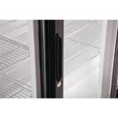 Schwarzer Barkühlschrank Serie G mit 2 Schiebetüren und 208 Liter
