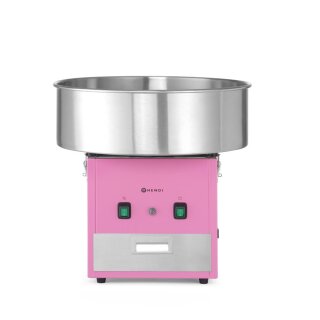 Hendi Zuckerwattenmaschine mit Zuckerspender - 520 x 520 x 503 mm, rosa