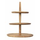 3-stufige Etagere aus Holz Ø 30,5 cm - für...