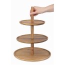 3-stufige Etagere aus Holz Ø 30,5 cm - für Buffet & High Tea