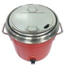 Elektrischer Suppenkessel In Retrostyle, Rot