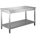 Saro Arbeitstisch 700x600x850mm mit Grundboden aus Edelstahl