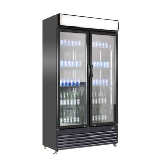 Combisteel Glastürkühlschrank Schwarz,1120X595X2100 Mm