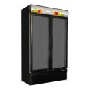 Kühlschrank 2 Glastüren Bez-780 Gd Schwarz