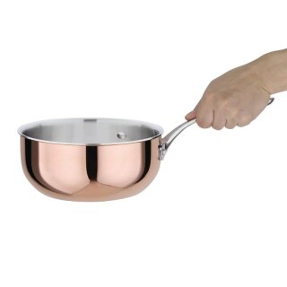 Vogue Tri-Wall Kupfer Sauteuse Induktion 20Cm