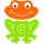 Wandspiel Frosch 2Tlg.