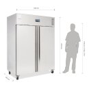 Polar Kühlschrank Serie U 1300 Liter - Edelstahl, 2...