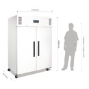 Polar Kühlschrank 1200 Liter, 2-türig weiß